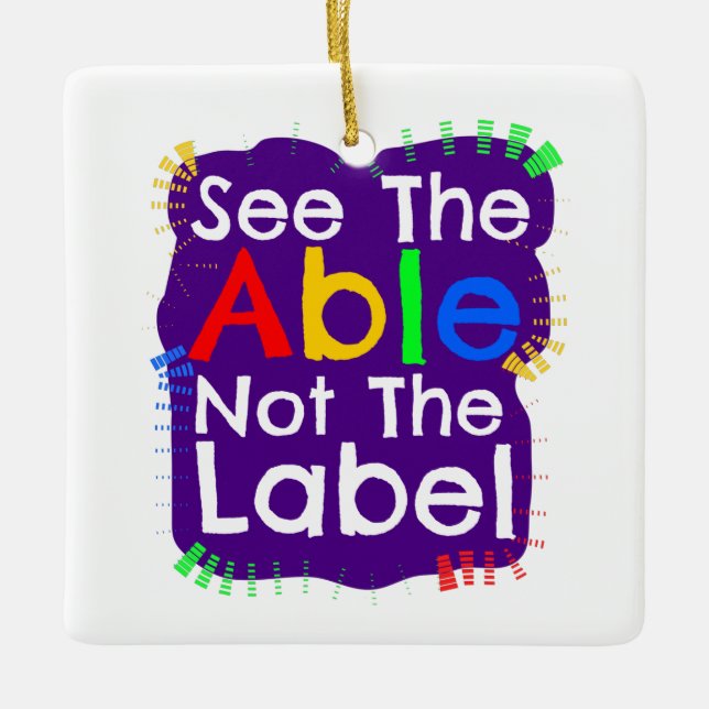 Ornement En Céramique Autism (Devant)