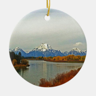 Ornement En Céramique Automne dans le Parc national de Grand Teton