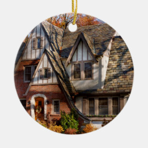 Ornement En Céramique Automne - Maison de gnome