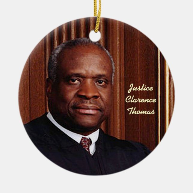 Ornement En Céramique Avant : Justice Clarence Thomas Ornaments (Devant)