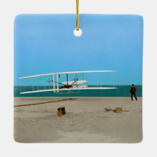 Ornement En Céramique Avion de cru de frères de Wright de premier vol