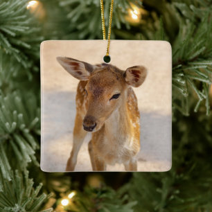 Ornement En Céramique Baby Deer