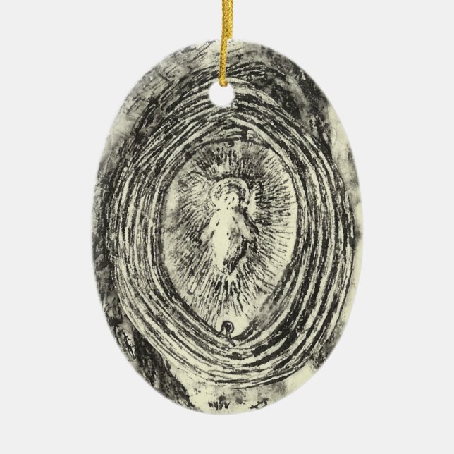 Ornement en céramique Baby Jesus (Devant)