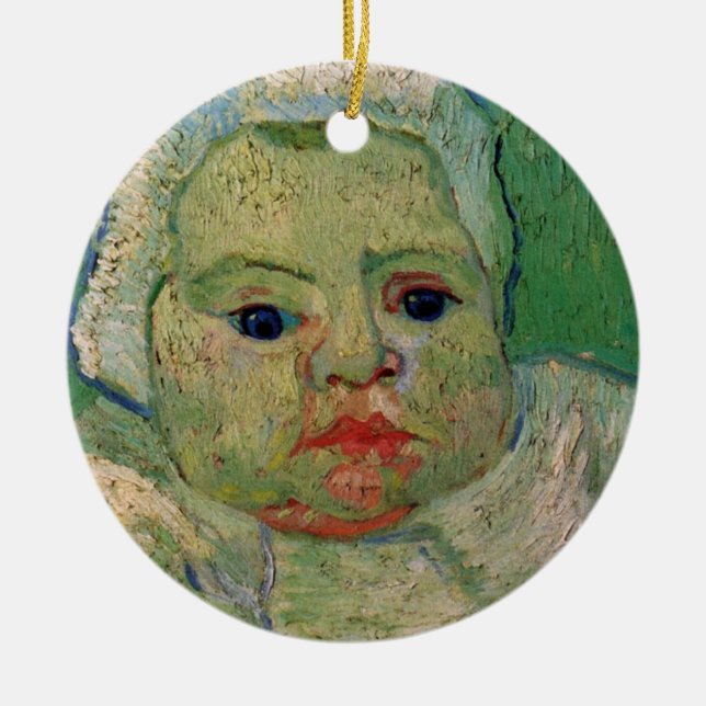 Ornement En Céramique Baby Marcelle Roulin par Vincent van Gogh (Devant)