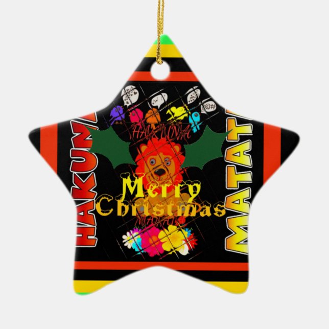 Ornement En Céramique Baby Simba Merry Christmas Collection (Devant)