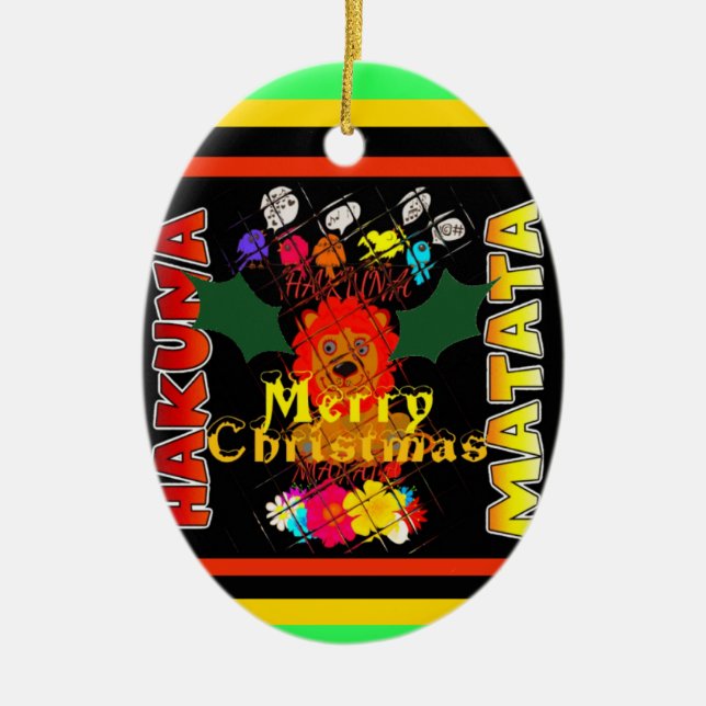 Ornement En Céramique Baby Simba Merry Christmas Collection (Devant)