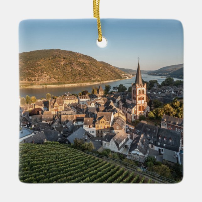 Ornement En Céramique Bacharach Allemagne (Devant)