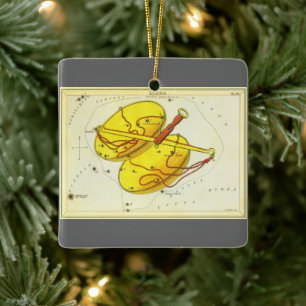 Ornement En Céramique Balance de la Vierge Antique Constellation Miroir