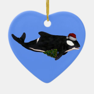 Ornement En Céramique Baleine tueuse du Père Noël
