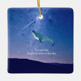 Ornement En Céramique Baleine volante