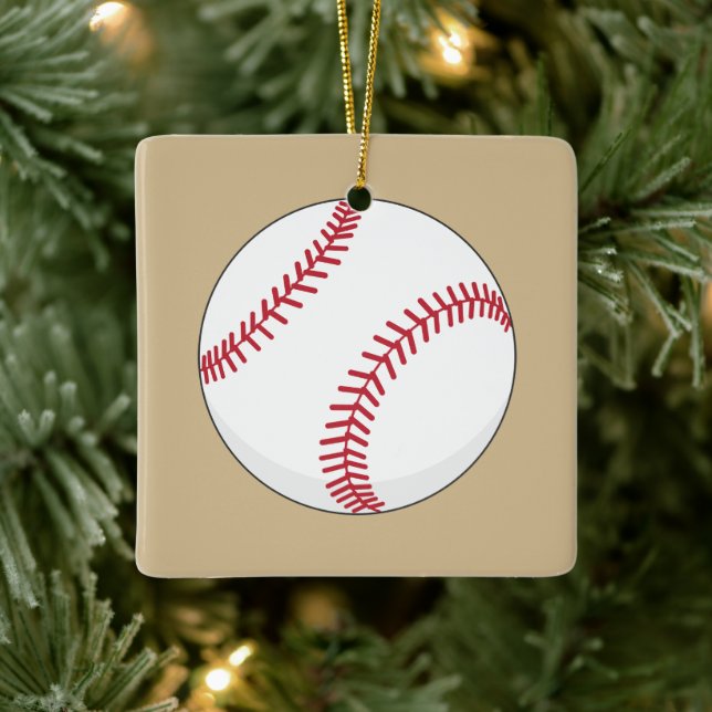 Ornement En Céramique Balle de baseball (Arbre)