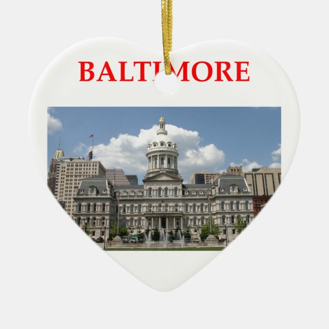 Ornement En Céramique Baltimore le Maryland (Devant)