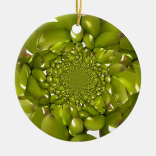 Ornement En Céramique Banane verte Kaleidoscope Art Imprimer/Graphique