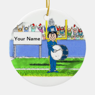 Ornement En Céramique Bande, tambour bas - femelle