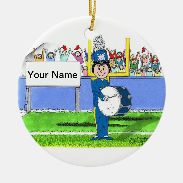 Ornement En Céramique Bande, tambour bas - femelle (Devant)