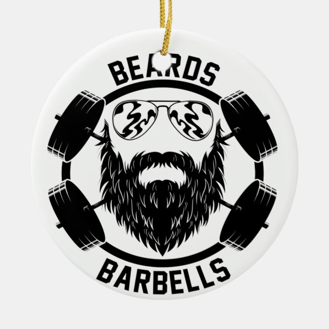 Ornement En Céramique barbells (Devant)