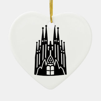 Ornement En Céramique Barcelone Sagrada Familia