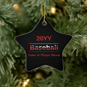 Ornement En Céramique Baseball - Art minimaliste Géométrique Arche