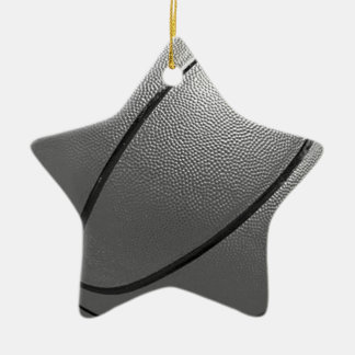 Ornement En Céramique Basket-ball noir et blanc