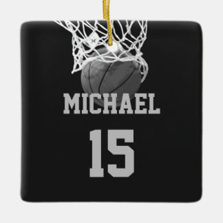 Ornement En Céramique Basket-ball Votre nom