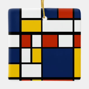 Ornement En Céramique bauhaus motif peinture géométrique abstraite mo