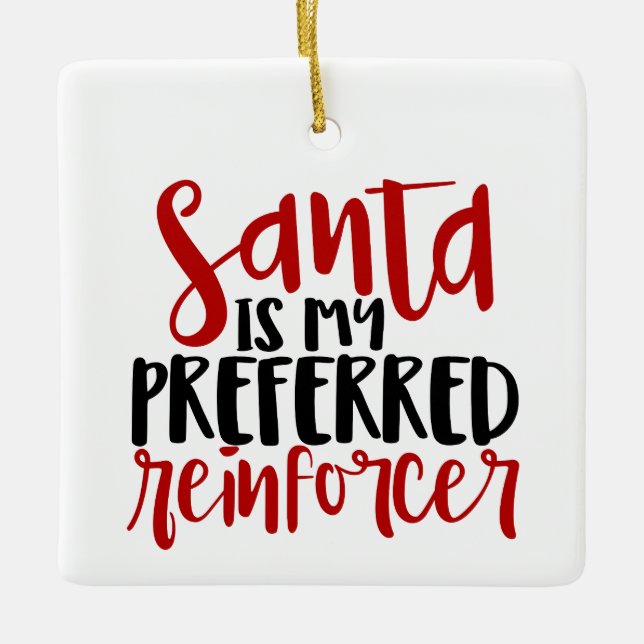 Ornement En Céramique BCBA, BCBA cadeau, ABA, Behaviers Tech, ABA (Devant)