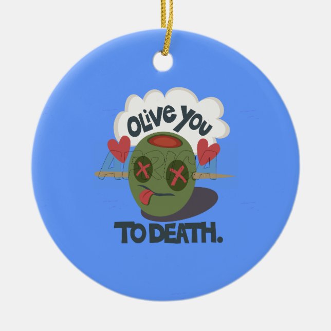 Ornement En Céramique Beau Cool J'aime Afrique Art (Devant)