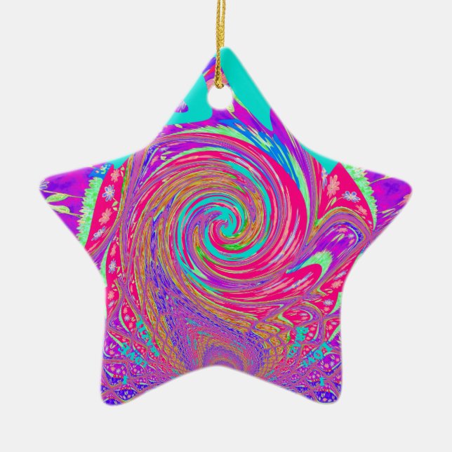 Ornement En Céramique Beau Extraordinaire Love Whirl Texte Art Imprimer  (Devant)