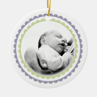Ornement En Céramique Bébés 1er Noël Nom Photo Ornament Keepsaké