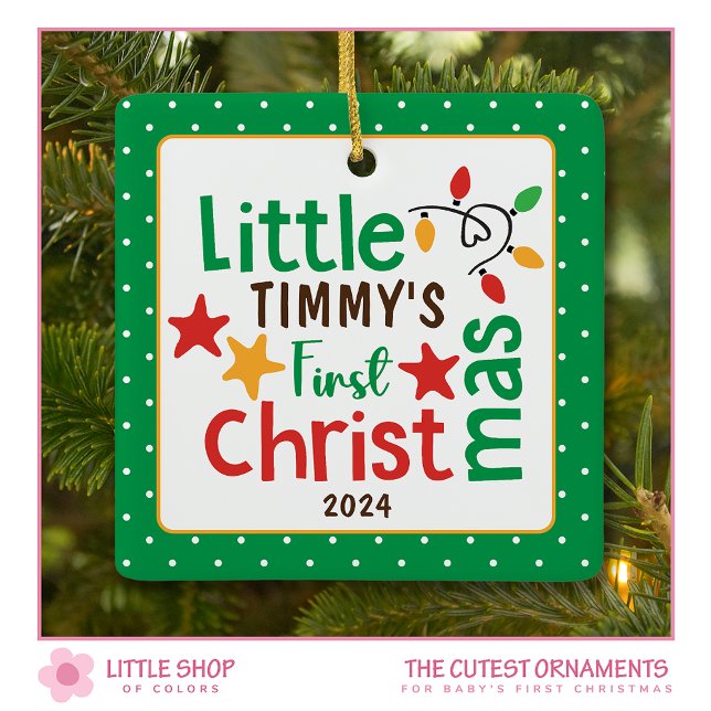 Ornement En Céramique Bébés mignons photo de Noël (Créateur téléchargé)