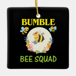 Ornement En Céramique Beekeeper Art Bumble Bee Squad