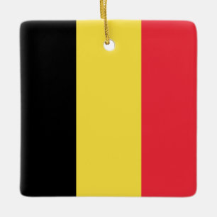 Ornement En Céramique Belgium (Belgian) Flag