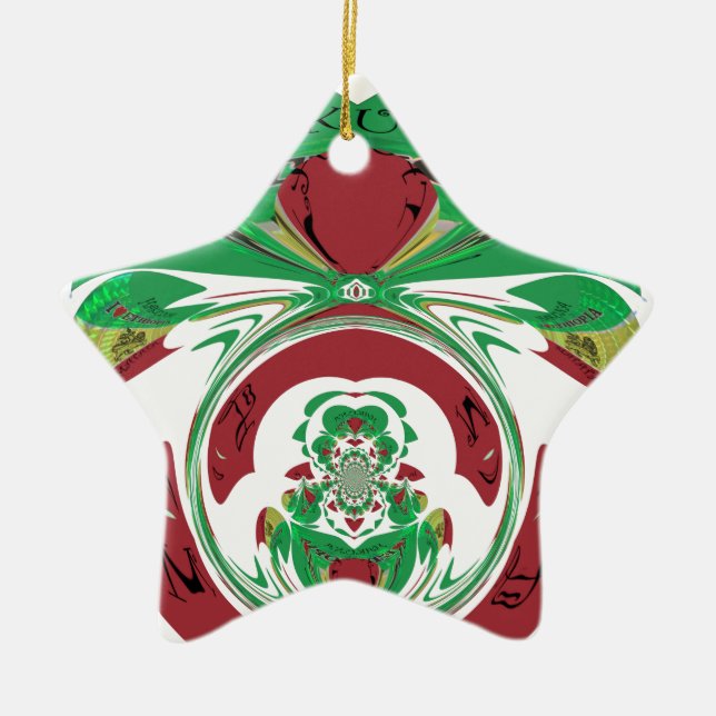 Ornement En Céramique Belle Ethiopie Belle Hakuna Matata J'aime Hea (Devant)