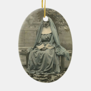 Ornement En Céramique Belle Nun