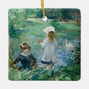 Ornement En Céramique Berthe Morisot - Au bord du lac / Beside a Lake
