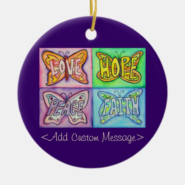 Ornement En Céramique Beurre Personnalisé Inspirational Pendentif Orneme (Devant)