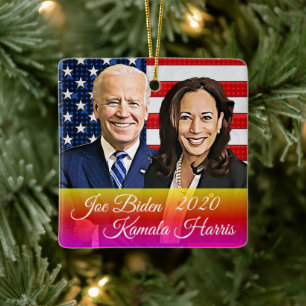 Ornement En Céramique Biden et Harris Keepsaké Souvenir 2020