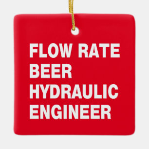 Ornement En Céramique Bière d'ingénieur hydraulique
