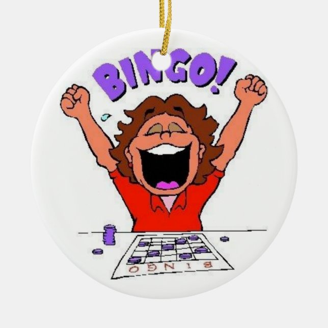 Ornement En Céramique Bingo-test (Devant)
