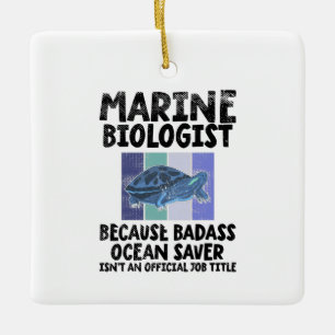 Ornement En Céramique Biologiste marin Biologie marine