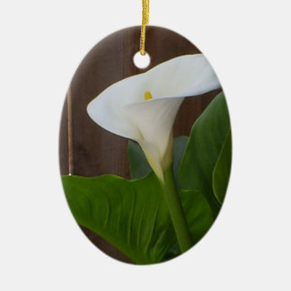 Ornement En Céramique Blanc Cali Lily
