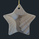 Ornement En Céramique Blanc gris, Coquillages, Sea Shell Summer Beach Lo<br><div class="desc">Blanc gris,  Coquillages,  Sea Shell Summer Beach Love</div>