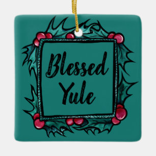 Ornement En Céramique Blessable Yule personnalisable