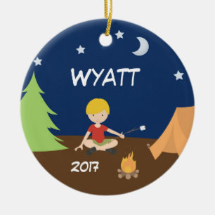 Ornement En Céramique Blonde d'ornement de tente de ciel nocturne de