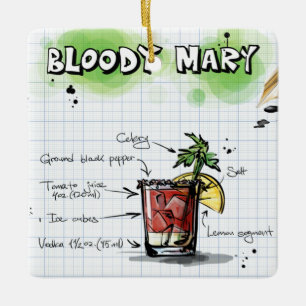 Ornement En Céramique Bloody Mary Ornament