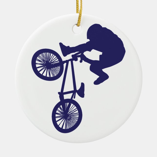 Ornement En Céramique BMX Biker (Devant)