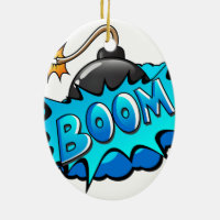 Boom comique de bombe de style d'art de bruit !