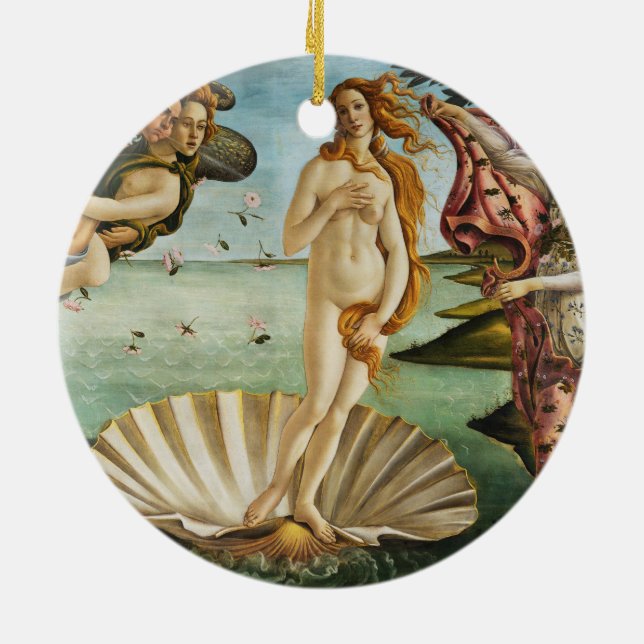 Ornement En Céramique BOTTICELLI - La naissance de Vénus 1483 (Dos)