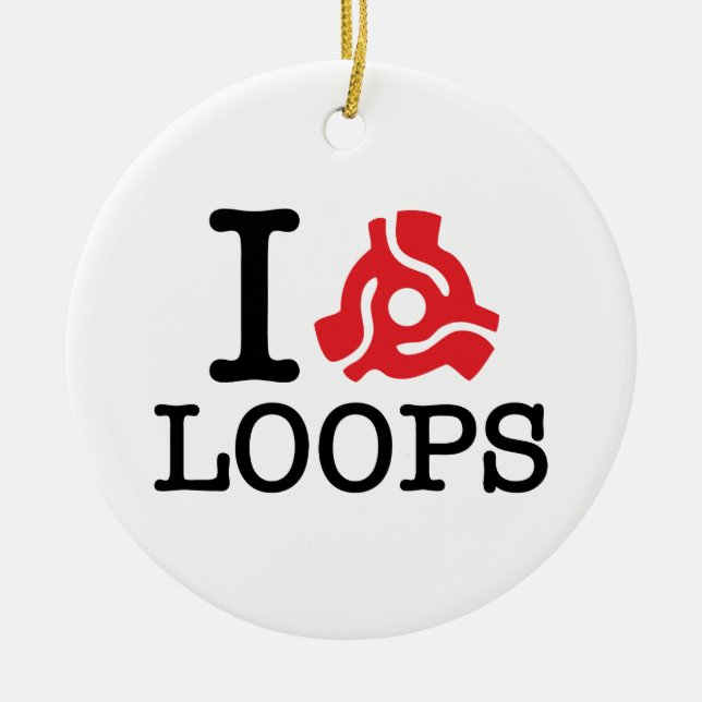 Ornement En Céramique Boucles d'adaptateur I 45 (Devant)