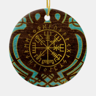 Ornement En Céramique Boussole de navigation de Vegvisir - de Viking